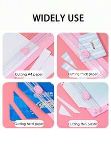 1 件多功能 A4 双面切纸机，便携式办公手持式切纸机，照片切纸机，办公切纸机，不锈钢切纸头，适合学校使用，办公用品