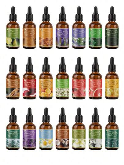 1/2/3 Bottles 30ml/1.01oz Fragrance Essential Oil, Home Air Freshener, Long-Lasting Scent, Provides Up To 48 Different Fragrances, Suitable For Home, Living Room, Bedroom, Hotel, Lobby, Effectively Removes Odors, Long-Lasting Aroma