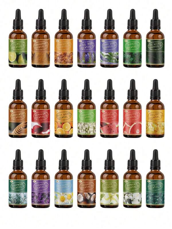 Pack 1Pc/2Pcs/3Pcs 30ml/1.01oz Fragrance Essential Oils Parfum Home Air Freshener,Options With Enduring Scent Long-Lasting Arometherapy,Available In Up To 48 Different Aroma For Home Living Room Bedroom Hotel Room Lobby Odor Elimination Long Lasting Fragrance