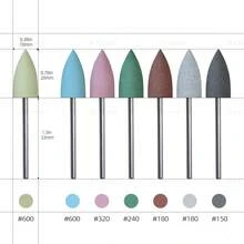 hytoos 3/32英寸硅胶美甲钻头，旋转式指甲边缘清洁抛光器，适用于美甲沙龙美甲 - 彩色 - 查看 3