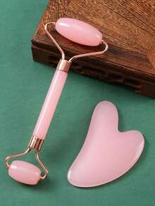 1/2/4件装亚克力树脂身体按摩刮痧板，心形刮痧工具，适用于SPA、蜂蜡护肤、抗皱、美容、护肤、SPA、自我护理、护肤工具、面部护理、美容师用品、按摩、面部按摩工具、面部滚轮 - 粉色 - 查看 13