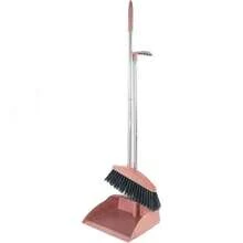 Broom And Dustpan Set, Long Handle Floor Cleaning Broom And Dustpan Set, Rotatable Broom And Dustpan With Comb For Sweeping Dust And Dirt, Suitable For Home, Kitchen, Room, Office, Cleaning Supplies, Cleaning Tools, Back To School