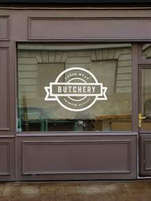 1 Stück vollflächig bedruckter transparenter Werbesticker - kann nach Ihren Texten, Bildern oder Logos personalisiert werden, ablösbar, einfach und leicht, sehr geeignet für Autos, Häuser, Geschäfte, Fenster, Türen, Wände, Fahrräder, Boote, sehr geeignet für Geburtstage, Feiertage, besondere Anlässe usw.