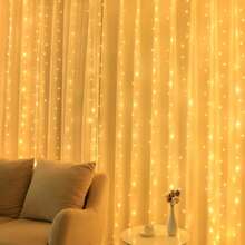 LED Garland Curtain Lights, 8 Modes, USB Powered With Remote Control, Fairy String Lights, Suitable For Wedding, Christmas And Holiday Home Decor - Multicolor - View 4