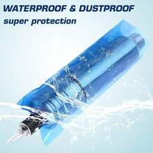 100/200PCSTattoo Pen Bags Disposable Waterproof Tattoo Machine Pen Sleeve Covers Bags Black/Blue/Pink Tattoo Accessories - Multicolor - View 4