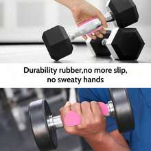 [Pack Of 2] Non-Slip Rubber Fingerless Fitness Gloves, Suitable For Women And Men's Weightlifting Handles, Rubber Gym Barbell Handles, Rubber Gym Weightlifting Non-Slip Fitness Grips - Multicolor - View 6