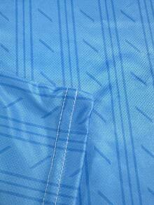 意大利那不勒斯风格男士足球球衣及圆领舒适运动上衣，适合比赛、足球训练、休闲及度假穿着，亦可作为礼物赠送。 - 藍色 - 查看 7