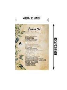1pc Psalm 91 Spanish Bible Verse Wall Art Canvas Poster Unframed Kitchen Bathroom Bedroom Hallway | Living Room Decor & Room Decor | Wall Art For Living Room, Wall Art Decor, Wall Art Prints, Wall Art Bedroom | Home Decor Posters Canvas - Spanish Language - View 9