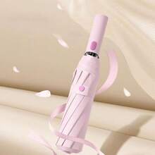 1pc Contrast Color Fully Automatic Umbrella, Sunshade & Rainproof, Super Windproof Umbrella For Men & Women, Large Size, Rainproof, Sunproof, UV Protection, Foldable