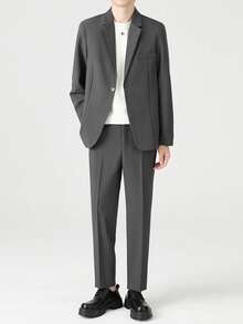 Men Suits - אפור כהה - ראה 3