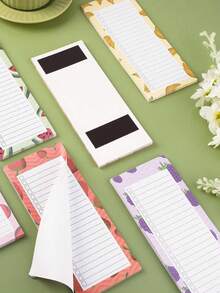50 Sheets/Notepad Magnetic Memo Pad For Refrigerator - Multicolor - View 10