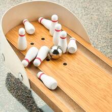 2025 New Fingertip Bowling Challenge: Mini Wooden Brain Teaser, Portable DIY Marble Maze – STEM Educational Fidget Toy For Indoor/Outdoor Party & Stress Relief2025