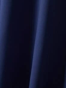 Chinese Style Long Cardigan Windbreaker, Versatile Solid Color Mid-Length Outerwear, Hanfu Inspired Cosplay Jacket - Royal Blue - View 9