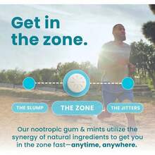 Abronikey NeuroGum Energy & Focus Gum – Sugar-Free Caffeine Chew With L-Theanine, B6 & B12 – Nootropic Peppermint Gum For Clean Energy – Vegan & Keto – 90 Pieces - Pack of 1 - 查看 6