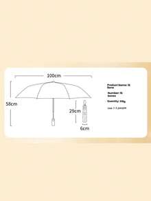 Ombrello automatico unisex con 16 stecche rinforzate, pieghevole, portatile, ombrello antivento e anti-UV adatto per sole e pioggia, ideale come regalo per Ognissanti, Natale, Capodanno e San Valentino (copertura in tessuto, colore delle stecche, design a motivo di lettere inglesi, colore del pulsante personalizzabile)