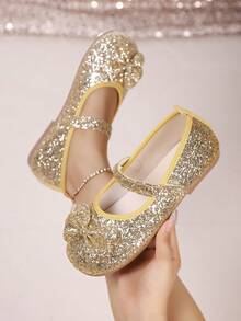 2025秋冬开学季软皮休闲平底鞋，儿童秋季简约时尚一脚蹬平底鞋