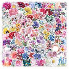 200pcs Flower Stickers For Water Bottle, Skateboard, Luggage, Phone Case, Guitar, Piano, Room, Notebook, Wall Decor