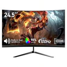 This 32-Inch 1K-240HZ-1800R Gaming Monitor Is The Perfect Partner For Gaming Computers. With A High Refresh Rate Of 240Hz, The Picture Is Extremely Smooth. The 1800R Curved Design Brings An Immersive Experience. It's A Surprise Gift For Friends And Family On Christmas Carnival. Enjoy The Ultimate Gaming World. - 美規A型插(110-127V) - 查看 16