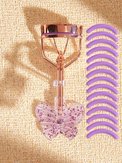 睫毛夹及替换垫套装，持久耐用，令睫毛更长更浓密，握感舒适，专为眼部设计，专业化妆美容工具，方便携带，价格实惠，化妆台必备，美妆配件，经济实惠，性价比高，送礼佳品，情人节礼物