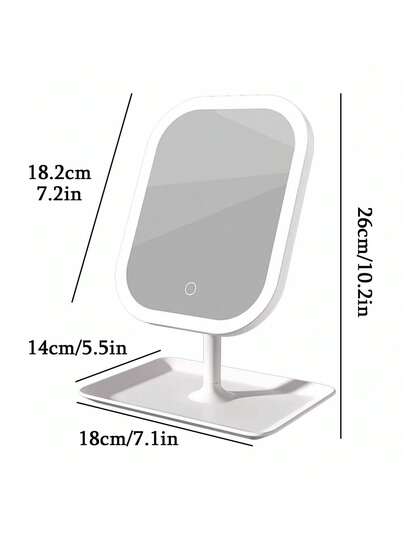 LED Makeup Mirror, Lighted Makeup Mirror, Portable Makeup Mirror, Tri-Mode Makeup Mirror With Touch Control, Foldable Stand, Bedroom Mirror, Travel Makeup Mirror, Women's Halloween & Christmas Gift, Autumn Home Decor, Makeup, Vanity, Makeup Accessories, Mirror, Makeup Mirror, Mini Mirror, Handheld Mirror, Affordable Price, Christmas Gift, Makeup Tools, Cheap & Good,Giveaways,Travel,Cheap Stuff,Travel Essential