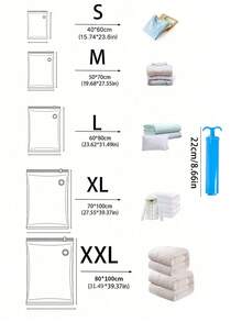 20/10/5pcs Set Portable Travel Storage Bags, Large Capacity Compression Bags, Reusable Vacuum Bags, Foldable Organizer Cubes, Printed Luggage Bags, Dust-Proof, Moisture-Proof, Moth-Proof, Space Saving, Suitable For Clothes, Blankets, Shirts, Bedding, Bedroom, Closet, Bathroom, Outdoor Gear, Home Organization, Back To School, Travel Essentials