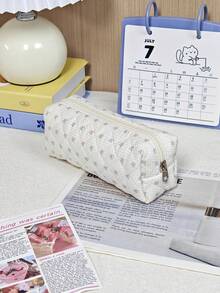 3pcs Delicate Bee Design Cosmetic Bag, Convenient Zipper Makeup Pouch, Fashionable Stationery Pouch For Chargers, Earphones, Necklaces, Bracelets, Makeup Brushes, Mirrors, Cosmetics, Lipsticks, Suitable For Girls, Students, Young Women, Mothers, Holiday Gift, Back To School - Multicolor - View 7