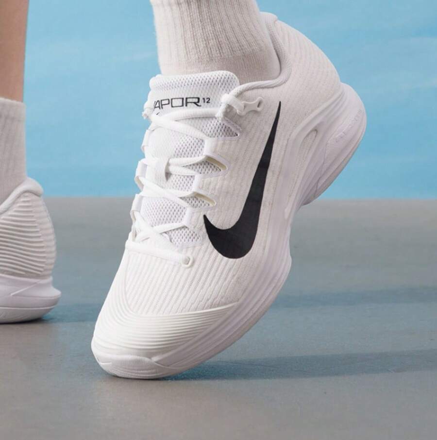 Nike ZOOM VAPOR 12 HC Black & White Classic Men's Hard Court Tennis Shoes