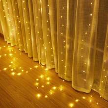LED Garland Curtain Lights, 8 Modes, USB Powered With Remote Control, Fairy String Lights, Suitable For Wedding, Christmas And Holiday Home Decor - Multicolor - View 5