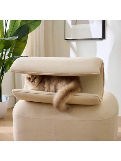 Walhai Appearance er Armchair Pet Friendly Armchair, Provides Sanctuary Cats Small Dogs, Anti Cat Scratch Fabric, Single Sofa, TV Stoel Living Room view 11