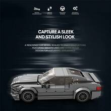 35 Full Octagon Car Car Series Block Model Set Sports Racing Speed  DIY Blocks Micro Pellet Toys Male Adult Christmas Gift - Multicolor - View 5