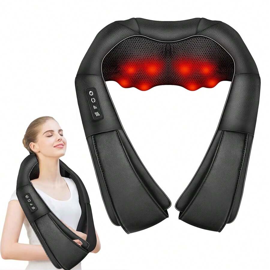 HanTai Neck Massager Back Massage With Heat,Shoulder Massager For Neck,Back,Shoulder,Foot And Leg Muscle Relax,Electric Deep Tissue 3D Kneading Massager,For Women Men Mom Dad