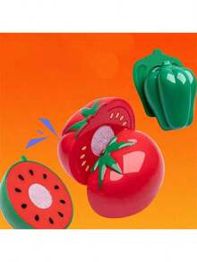 Kids Kitchen Playhouse Toy, Toys For Boys, Fruits & Vegetables, Cute Toys For Girls, Simulated Induction Cooktop, Cooking Utensils, Pressure Cooker (This Is A Miniature House Toy, Relatively Smaller Compared To Real Objects) - Multicolor - View 11