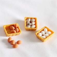 7 件圣诞礼物微型装饰娃娃屋配件 OB11 娃娃屋玩具套装摄影微型食物道具、生日礼物玩具、苔藓微景观、多肉植物场景、娃娃屋用品、海洋瓶、星瓶 DIY 材料、鸡蛋托盘 - 彩色 - 查看 5