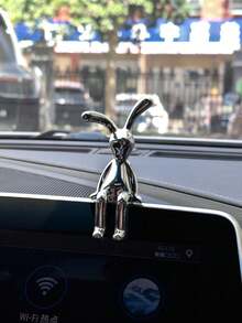 2pcs Car Decoration Cute Rabbit Interior Center Console Instrument Panel Screen Decoration Advanced High End Car Decoration Unisex - Rabbit - View 8