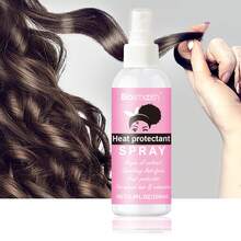 2 X 100ml Heat Protection Hair Mist - Professional Heat Protectant, Leave-In Conditioner, Anti-Frizz, Glossy Hair - Baby Pink - View 2