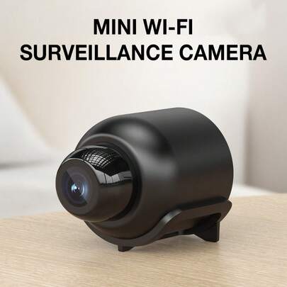 迷你WiFi摄像头，带夜视功能，720P高清无线摄像头，支持移动侦测和远程监控