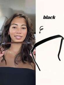 1 pieza/3 piezas Diadema elegante minimalista para mujer, diadema de gafas de moda simple, tocado elegante de diseño exclusivo para mujer, accesorio de cabello versátil adecuado para uso diario, viajes, fiestas, vacaciones, banda para el cabello, aro para el cabello, diadema para mujer, accesorios de cabeza para atuendos de otoño - Multicolor - Ver 6