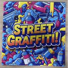 街头涂鸦！：独特的街头艺术图案，流畅易涂色，舒适的涂色空间，是复活节、斋月、情人节、圣诞节、万圣节和生日的完美礼物。适合作为学校用品、文具、美术用品，也适合所有热爱涂色和即将开学的人。 - 杏色 - 查看 8