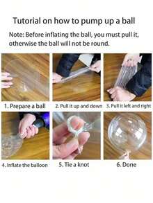 12 piezas (6 sets) / 6 piezas (3 sets) / 2 piezas (1 set) - Luces de cuerda de globo LED, diseño de bola Bobo transparente, decoración para cumpleaños, boda, aniversario, Día de San Valentín, fiesta de playa de verano, decoración de fiesta interior, blanco cálido