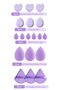 46件套专业化妆工具套装，化妆刷套装，混合化妆美容工具，包含25支化妆刷：粉底刷、散粉刷、腮红刷、高光刷、眼影刷套装、化妆刷套装、化妆刷套装、完整化妆套装、化妆刷套装、完整化妆套装、化妆刷套装、化妆刷套装、化妆礼盒套装 - 紫色 - 查看 12