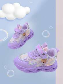 2025秋冬新款美式女童夜光运动鞋，休闲时尚儿童LED发光跑步鞋