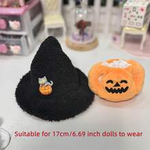 Hanya Pakaian, Boneka Tidak Termasuk, Cocok untuk Labubu, Pakaian dan Topi Halloween untuk Pajangan - MultiWarna - View 2