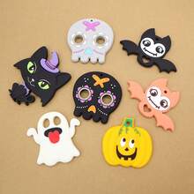 1 件装硅胶婴儿牙胶，万圣节元素鬼南瓜蝙蝠牙胶，万圣节礼物 - 彩色 - 查看 4