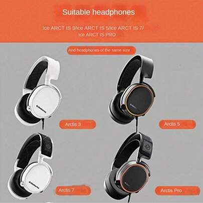 适用于 SteelSeries Arctis 1 3 5 7 9 Pro Raw 耳机的替换耳垫/耳垫