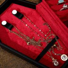 1pc Stylish Gothic Coffin Shaped Jewelry Box, Chic PU Leather Mini Jewelry Organizer Perfect For Earrings, Rings, Necklaces, And Bracelets – Portable Goth Storage Case Ideal For Halloween, Christmas, Back To School, Unique Gift Ideas For Fashion Enthusiasts And Collectors - Multicolor - View 3