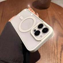 豪华透明磁性无线充电手机壳适用于 17 16 15 14 13 12 11 Pro Max 7/8 Plus XS Max/XR/X，透明亚克力超薄硬框防震后盖手机壳