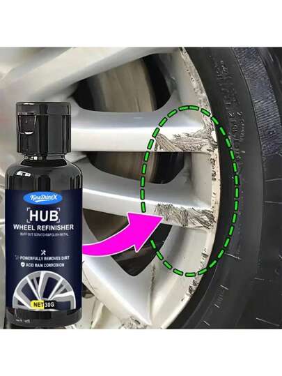 Car Tire Scratch Repair Kit, Wheel Repair Polish, Wheel Scratch Rust Fade Remover, Restore The Car's Metal Luster, Wheel Care Wax, Anti-Fading Car Repair Polishing Paste, Make Your Car Look Brand New, Car Maintenance And Care Accessories, Essential For Car Repair(New And Old Versions Are Shipped Randomly)