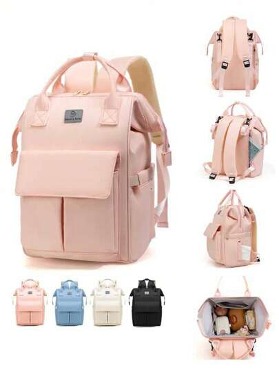 Large Capacity Diaper Bag Backpack, Multi-Functional Maternity Bag, Fashion Mommy Bag For Baby Essentials, Suitable For Fathers And Mothers