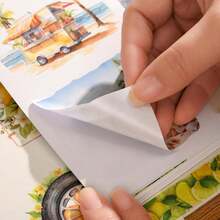 20 Sheets Scrapbook Stickers Book, 100+ Journaling Stickers For Scrapbooking Supplies, PET Aesthetic Vintage Stickers For Scrapbooking