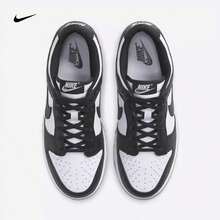 1 双 Nike Dunk Low Panda 休闲运动鞋，经典运动风格，耐用轻便，女式低帮滑板鞋 DD1503-101 - 黑與白 - 查看 4